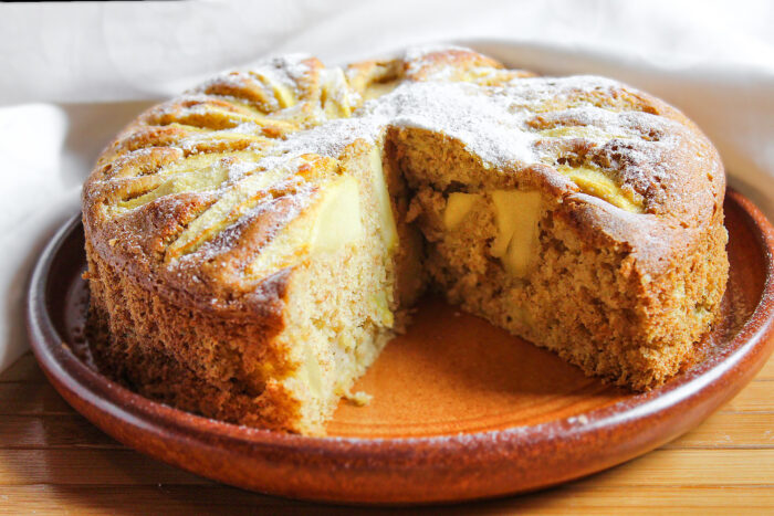 torta di mele e farro